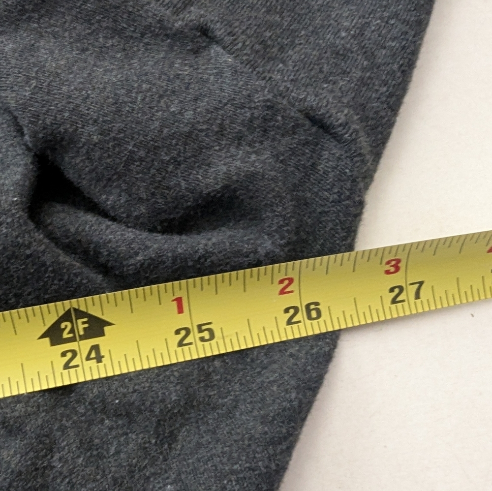 Pact 100% Organic Cotton Dark Gray Open Front Cardigan w/ Front Pockets Sz L/XL - Picture 6 of 10